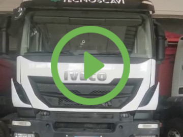 collaudo camion autostrada con camion Tecnoscavi Colledara in Abruzzo Italy